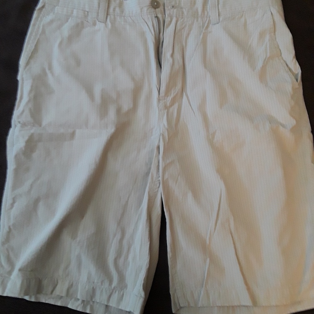Mens Apt. 9 Pinstripe Shorts - 38 - Cream / Tan
